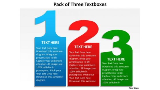 Mba Models And Frameworks Pack Of Three Textboxes Sales Diagram