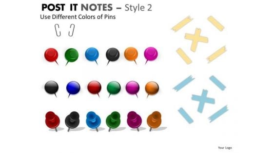 Mba Models And Frameworks Post It Notes Style 2 Strategy Diagram