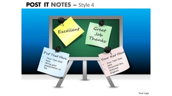 Mba Models And Frameworks Post It Notes Style 4 Consulting Diagram