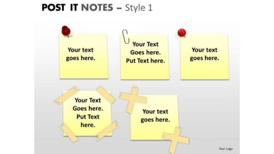 Mba Models And Frameworks Post It Notes Style Strategy Diagram