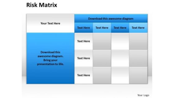 Mba Models And Frameworks Risk Matrix Illustrative Strategy Diagram