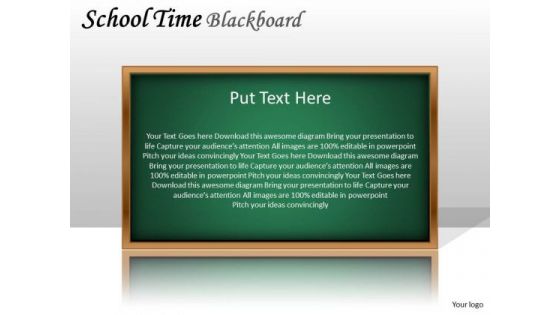 Mba Models And Frameworks School Time Blackboard Strategy Diagram
