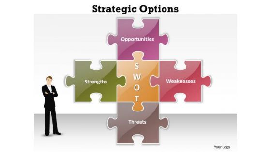 Mba Models And Frameworks Strategic Options Business Diagram