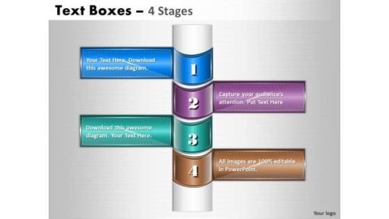 Mba Models And Frameworks Text Boxes 4 Stages Diagram Sales Diagram