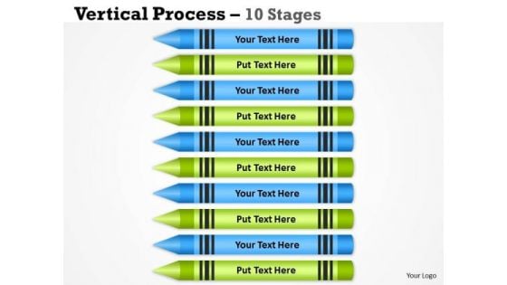 Mba Models And Frameworks Vertical Process 10 Stages Consulting Diagram