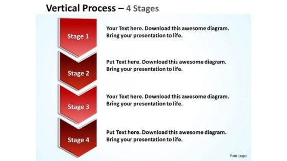 Mba Models And Frameworks Vertical Process 4 Steps Diagram Consulting Diagram