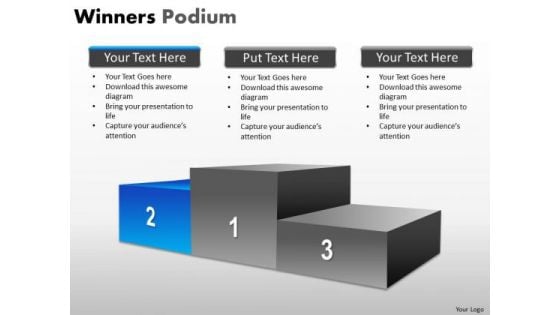 Mba Models And Frameworks Winners Podium Strategy Diagram