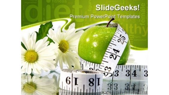 Measurement Health PowerPoint Themes And PowerPoint Slides 0411