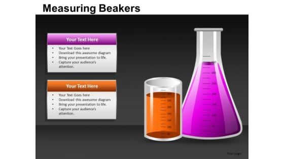 Measuring Beakers Flasks PowerPoint Image Graphics Ppt Slides