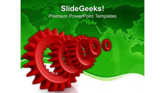 Mechanical Gears Business Concept PowerPoint Templates Ppt Backgrounds For Slides 0713