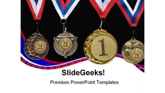 Medal Sports PowerPoint Themes And PowerPoint Slides 0511