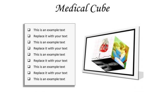 Medical Cube Health PowerPoint Presentation Slides F