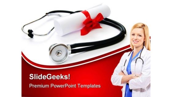 Medical Diploma Education PowerPoint Themes And PowerPoint Slides 0511