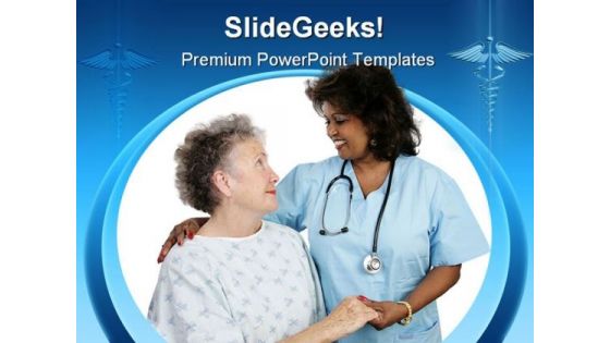 Medical Help Health PowerPoint Template 0610