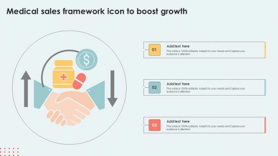 Medical Sales Framework Icon To Boost Growth Ideas Pdf