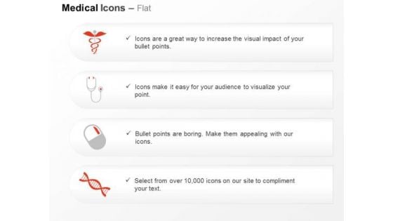 Medical Symbol Stethoscope Pill Dna Design Ppt Slides Graphics
