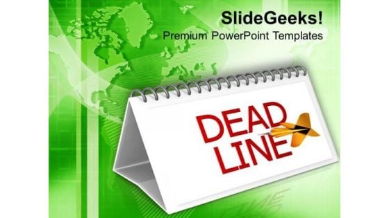 Meet The Monthly Deadlines Of Targets PowerPoint Templates Ppt Backgrounds For Slides 0613