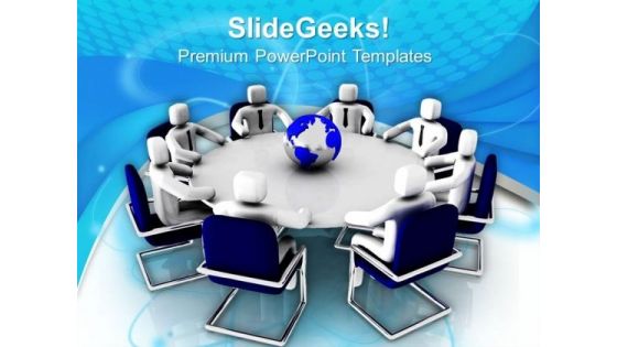 Meeting On Global Issues PowerPoint Templates Ppt Backgrounds For Slides 0713