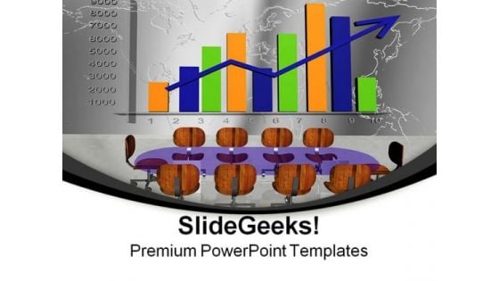 Meeting Statistic Graph Business PowerPoint Themes And PowerPoint Slides 0711