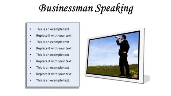 Megaphone Business PowerPoint Presentation Slides F