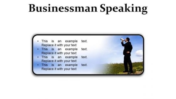 Megaphone Business PowerPoint Presentation Slides R