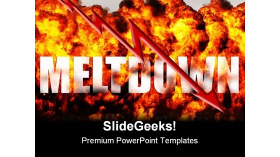 Meltdown Business PowerPoint Template 1110