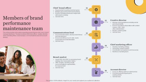Members Of Brand Performance Toolkit For Brand Planning Formats Pdf