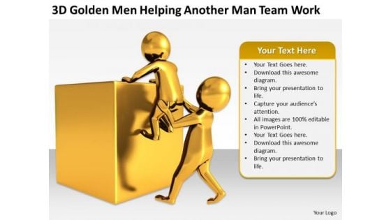 Men At Work Business As Usual Another Man Team PowerPoint Templates Ppt Backgrounds For Slides