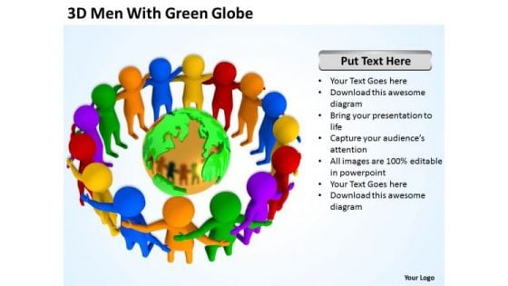 Men At Work Business As Usual With Green Globe PowerPoint Templates Ppt Backgrounds For Slides Men At Work Business As Usual With Green Globe PowerPoint Templates Ppt Backgrounds For Slides