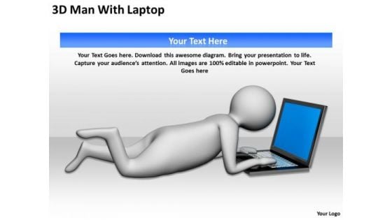 Men In Business 3d Man With Laptop PowerPoint Templates Ppt Backgrounds For Slides Men In Business 3d Man With Laptop PowerPoint Templates Ppt Backgrounds For Slides