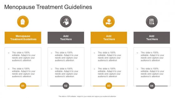 Menopause Treatment Guidelines In Powerpoint And Google Slides Cpb