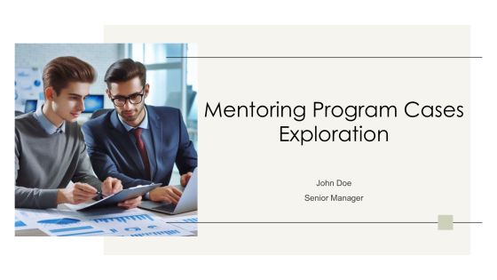 Mentoring Program Cases Exploration PPT Guidelines AT