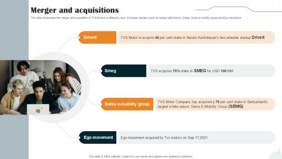 Merger And Acquisitions Vehicle Manufacturer Company Profile PPT Slide CP SS V
