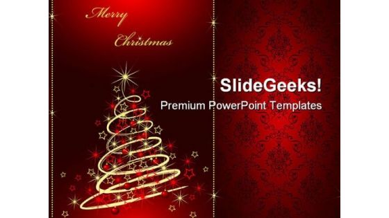 Merry Christmas01 Festival PowerPoint Backgrounds And Templates 1210