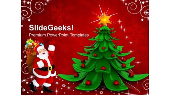 Merry Christmas Abstract Background PowerPoint Templates And PowerPoint Themes 1112