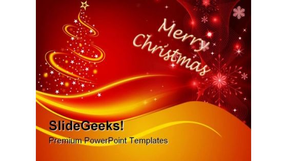 Merry Christmas Abstract PowerPoint Templates And PowerPoint Backgrounds 0711