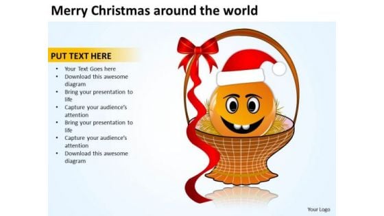 Merry Christmas Around The World Festival Holiday PowerPoint Templates