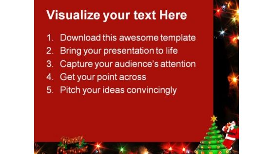 Merry Christmas Festival PowerPoint Templates And PowerPoint Backgrounds 0811