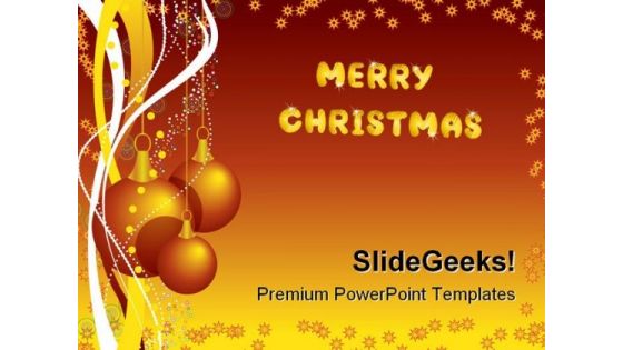 Merry Christmas Festival PowerPoint Templates And PowerPoint Backgrounds 1211