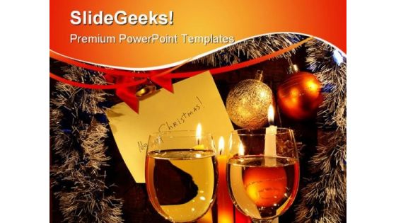 Merry Christmas Festival PowerPoint Themes And PowerPoint Slides 0411