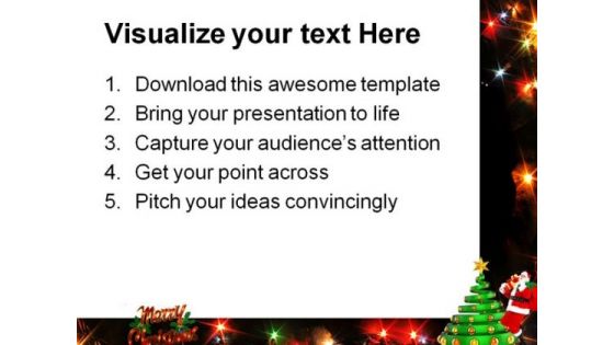 Merry Christmas Festival PowerPoint Themes And PowerPoint Slides 0811