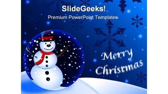 Merry Christmas Festival PowerPoint Themes And PowerPoint Slides 0911