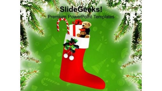 Merry Christmas Gifts Celebration Festival PowerPoint Templates And PowerPoint Themes 1112