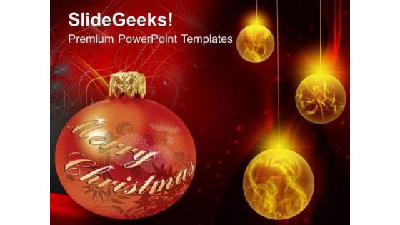 Merry Christmas Graphic Background PowerPoint Templates Ppt Backgrounds For Slides 0613