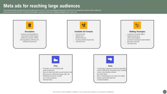 Meta Ads For Reaching Large Exhaustive Guide Of Pay Per Click Advertising Initiatives Guidelines Pdf