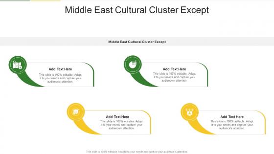 Middle East Cultural Cluster Except In Powerpoint And Google Slides Cpb