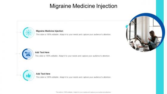 Migraine Medicine Injection In Powerpoint And Google Slides Cpb