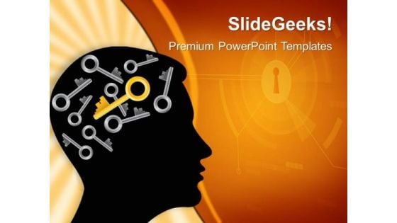 Mind Key Security PowerPoint Templates And PowerPoint Themes 0512