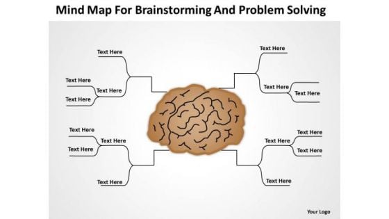 Mind Map For Brainstorming And Problem Solving Ppt Basic Business Plan Outline PowerPoint Slides