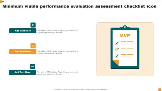 Minimum Viable Performance Evaluation Assessment Checklist Icon Information Pdf